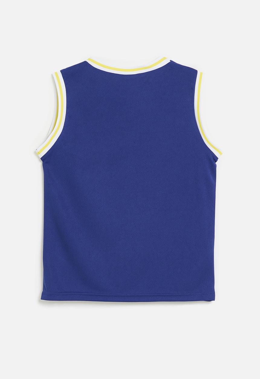 Pop Candy - Basketball tee - blue