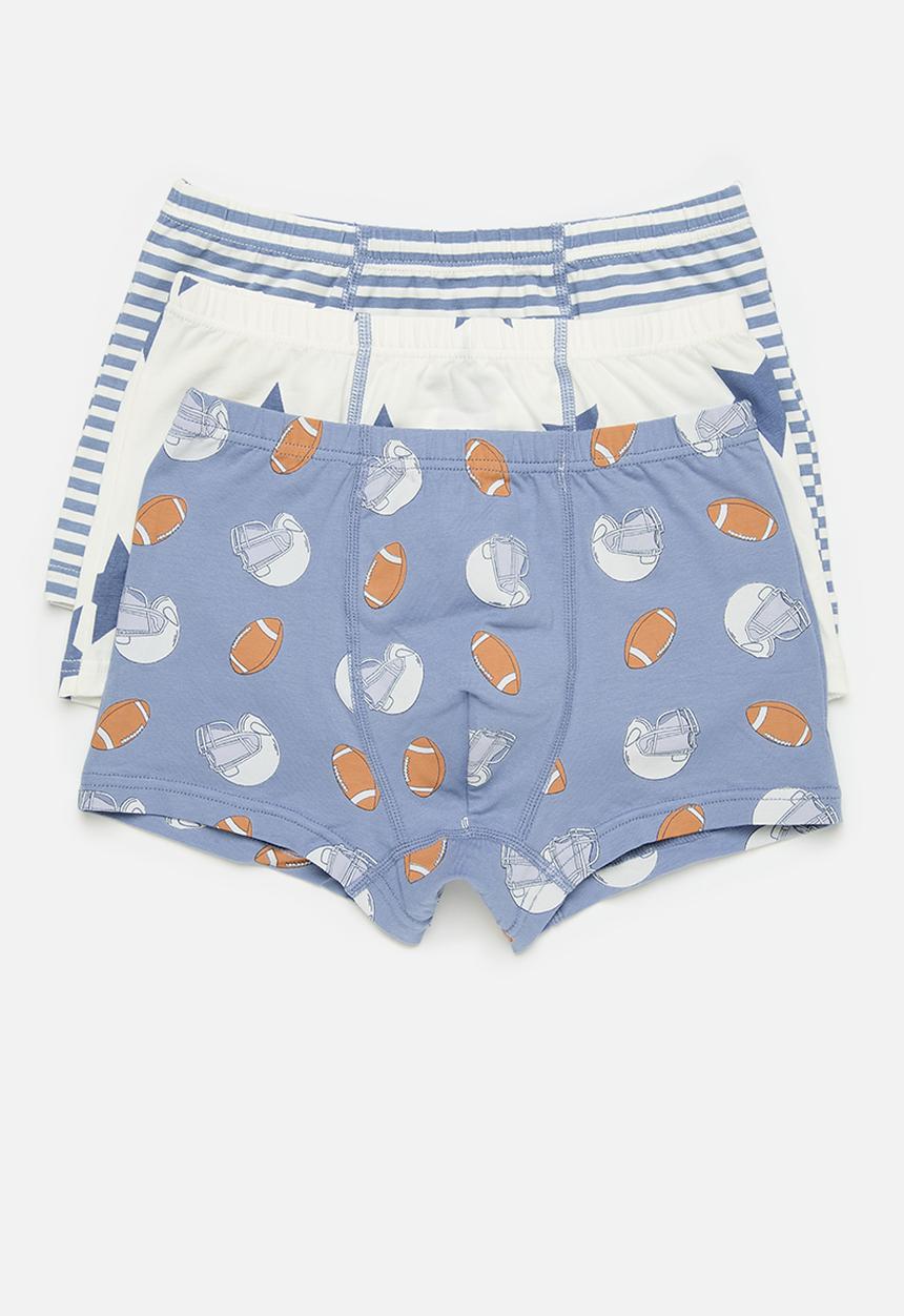 Pop Candy - 3 Pack printed trunk set-blue
