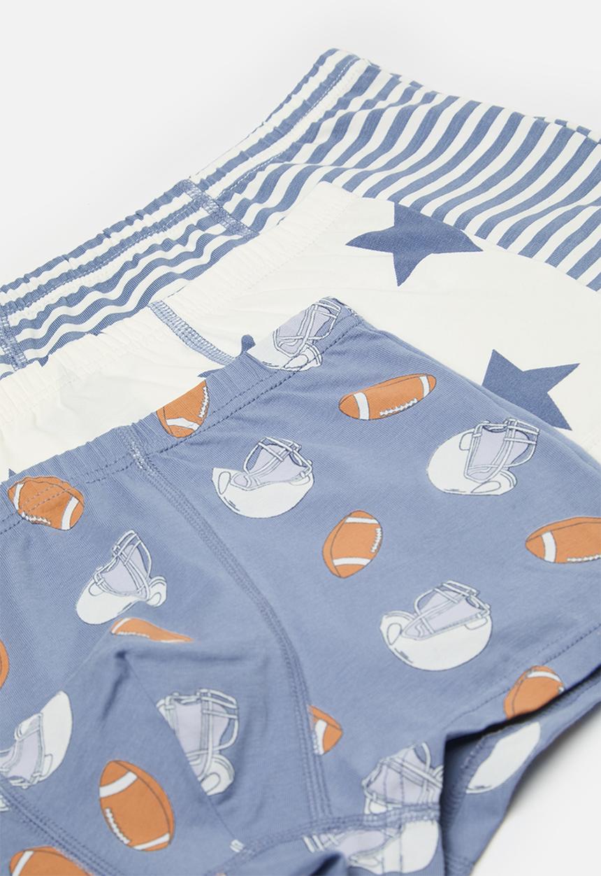 Pop Candy - 3 Pack printed trunk set-blue