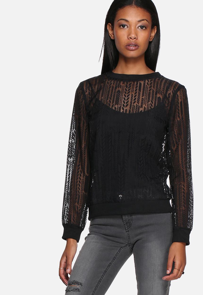Lola May - Mesh printed sweatshirt 