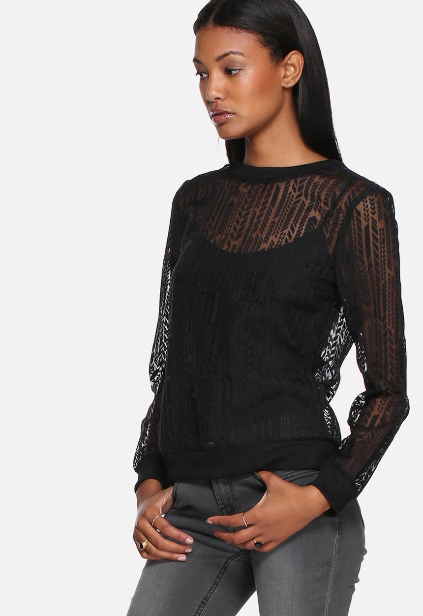 Lola May - Mesh printed sweatshirt 