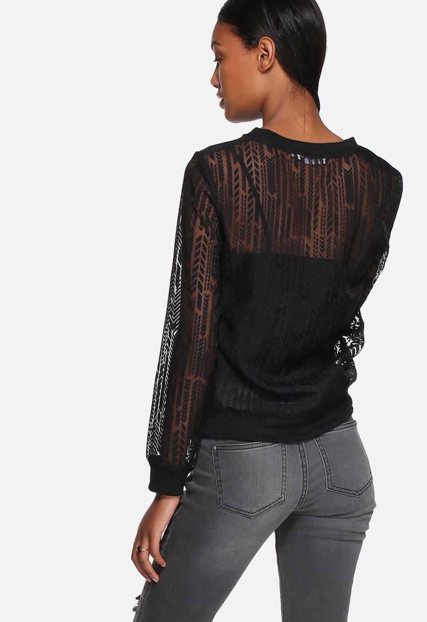 Lola May - Mesh printed sweatshirt 