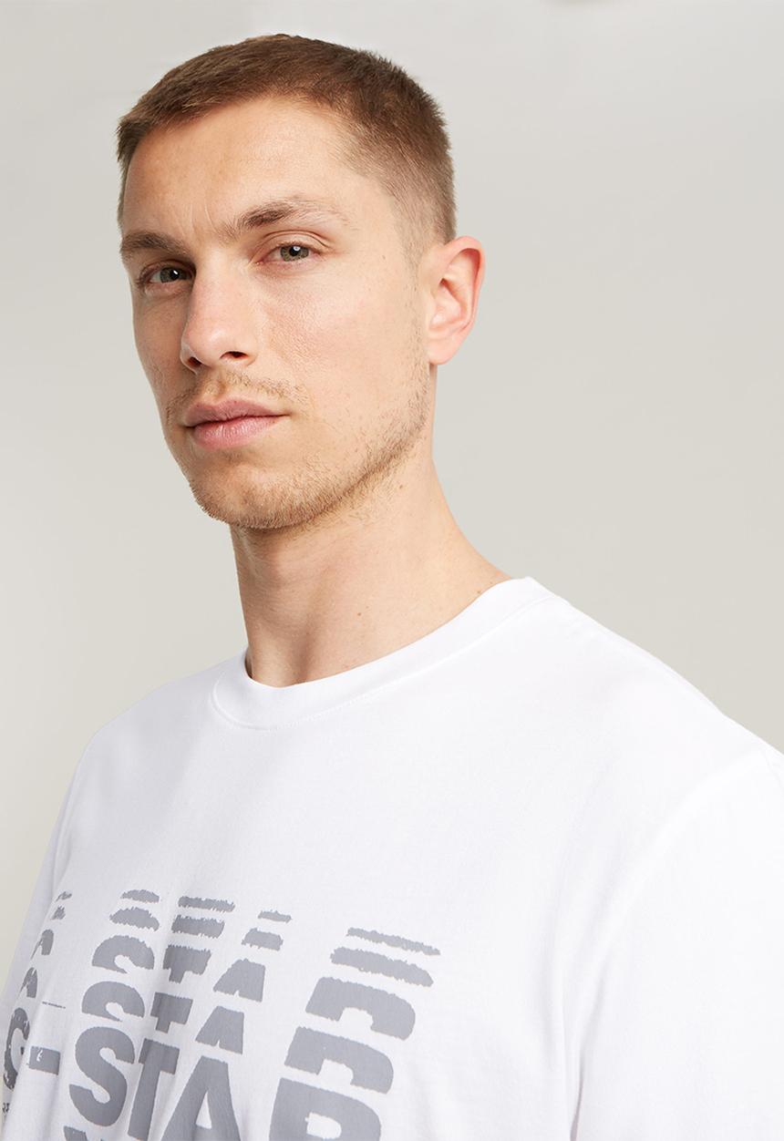 G-STAR - Shattered gr r t - white