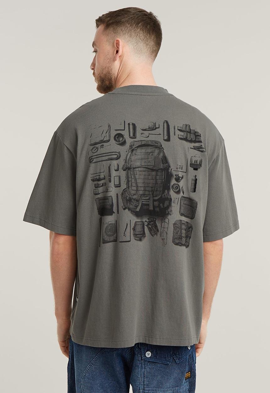 G-STAR - Knolling back gr boxy r t - gs grey