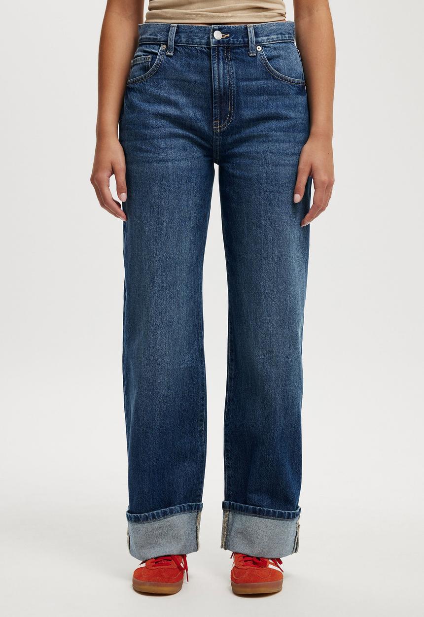 Cotton On - Loose Cuff Jean - Pure Blue