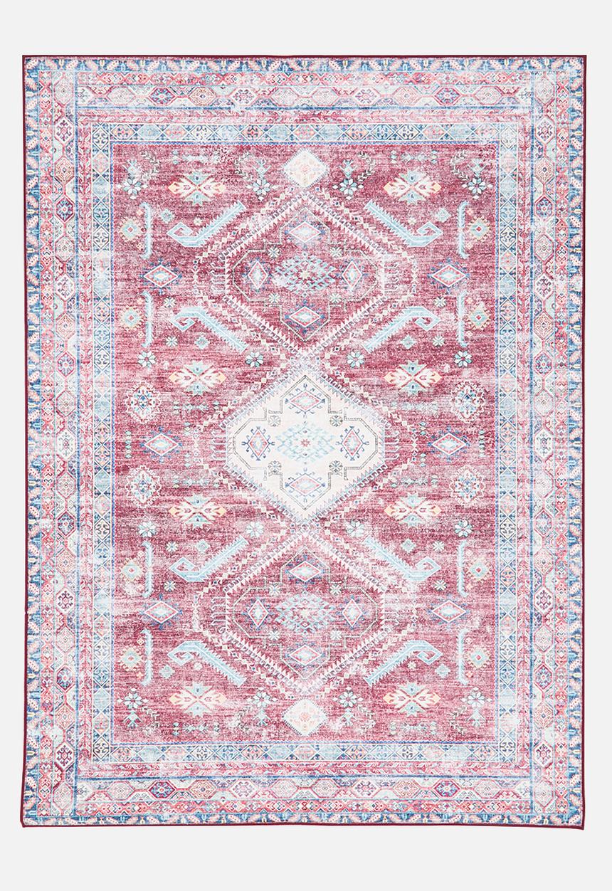 Sixth Floor - Ezra printed rug - Antique Ruby