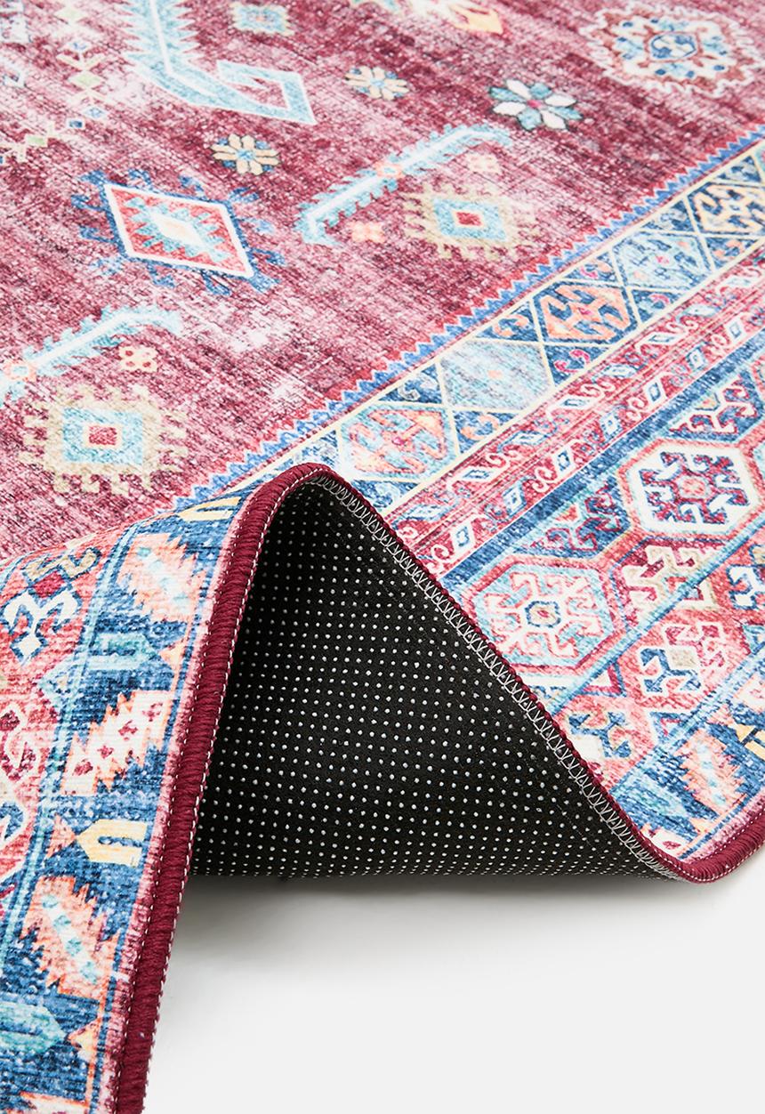 Sixth Floor - Ezra printed rug - Antique Ruby