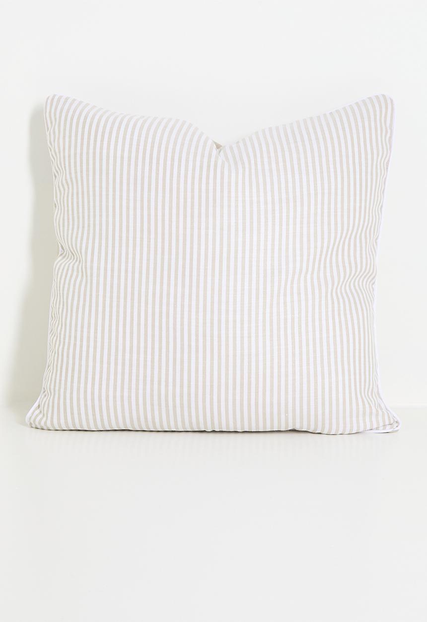 Sixth Floor - Stripe cushion cover - Neutral