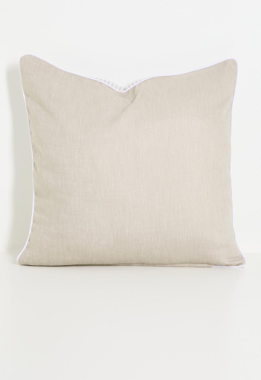 Sixth Floor - Stripe cushion cover - Neutral