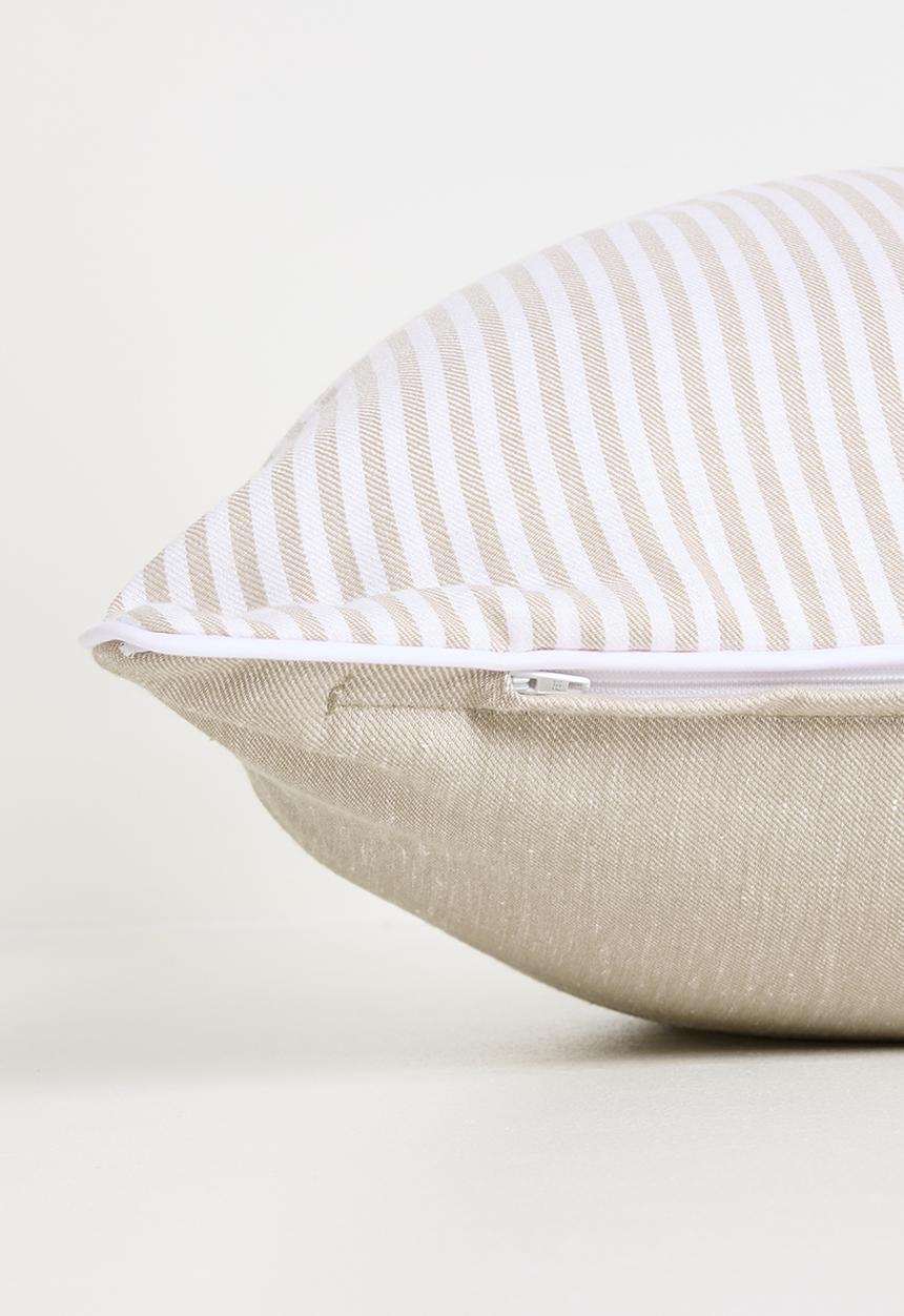 Sixth Floor - Stripe cushion cover - Neutral