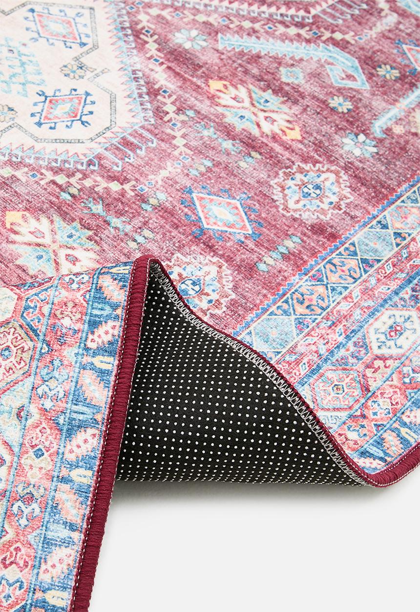Sixth Floor - Ezra printed runner - Antique Ruby
