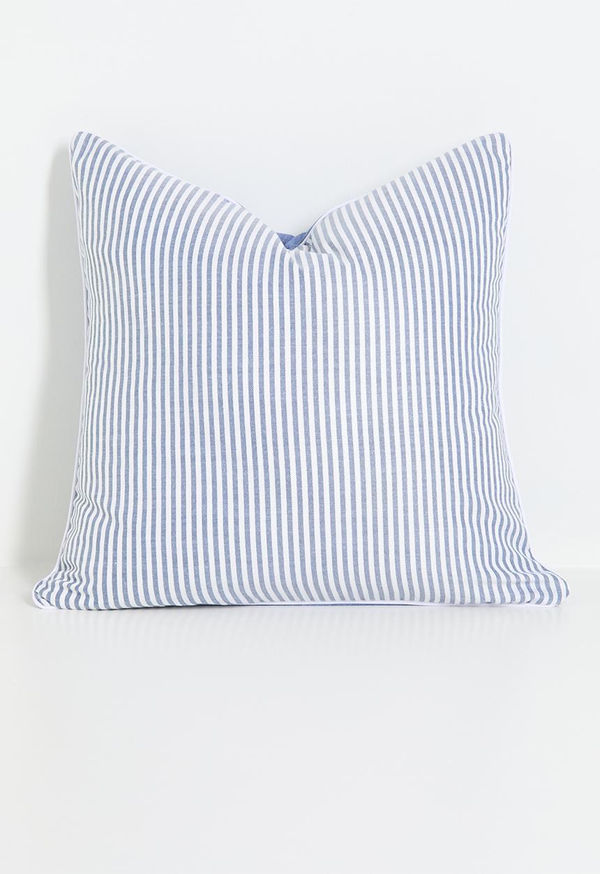 Sixth Floor - Stripe cushion cover - Navy