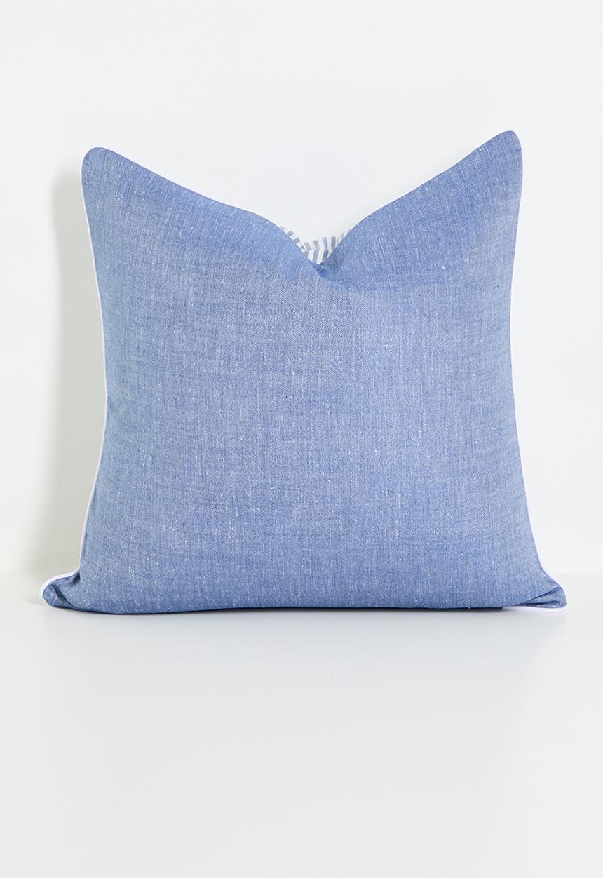 Sixth Floor - Stripe cushion cover - Navy