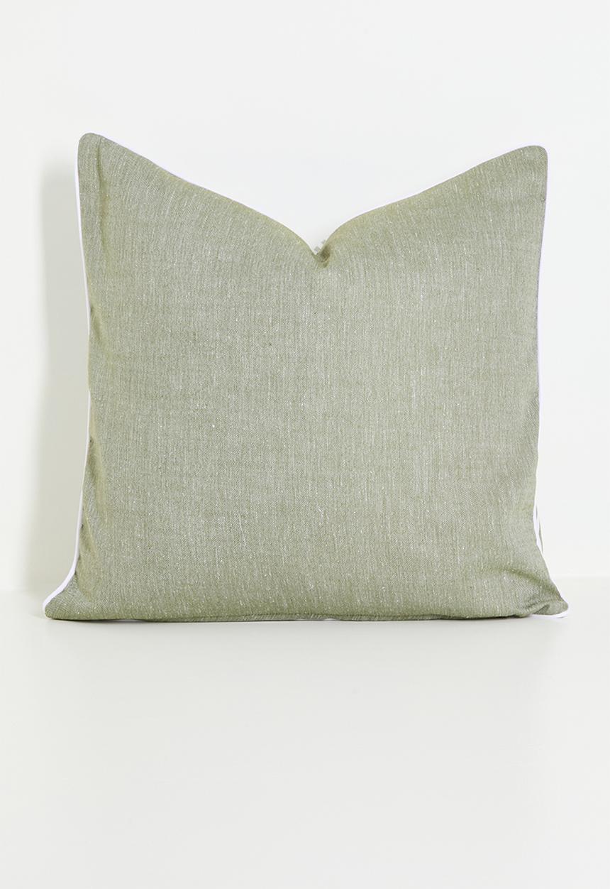 Sixth Floor - Stripe cushion cover - Olive