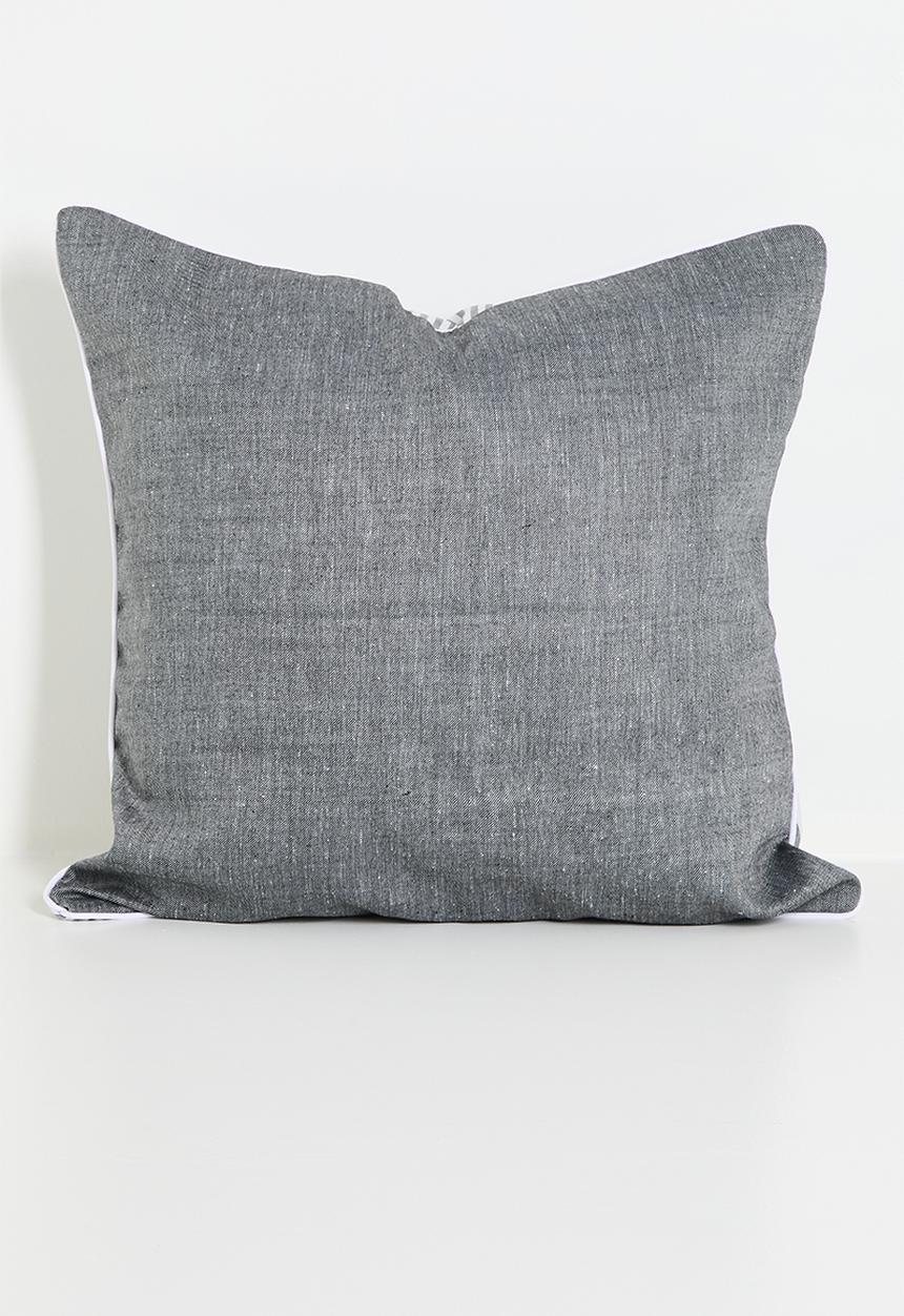 Sixth Floor - Stripe cushion cover - Black