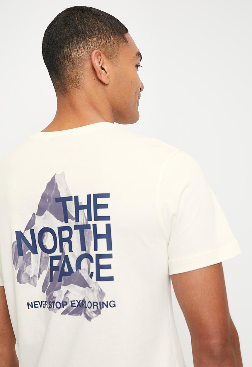 The North Face - M Short sleeve Mountain Shadow Tee - Gardenia White