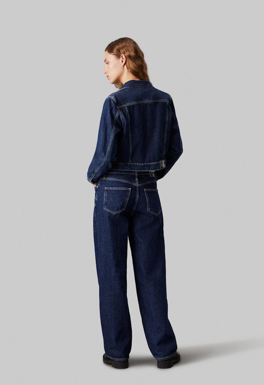 Calvin Klein - Cropped 90's denim jacket - denim medium
