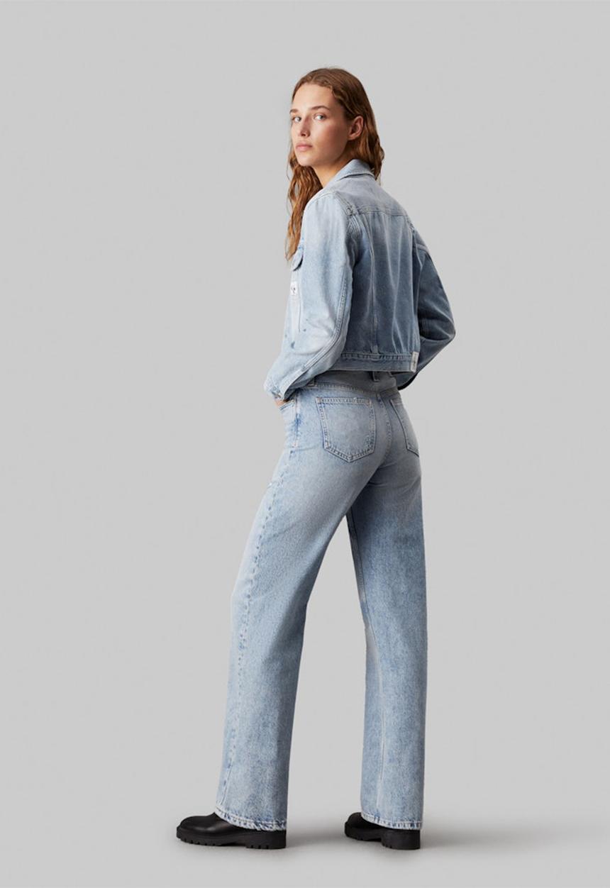 Calvin Klein - Cropped 90's denim jacket - denim light
