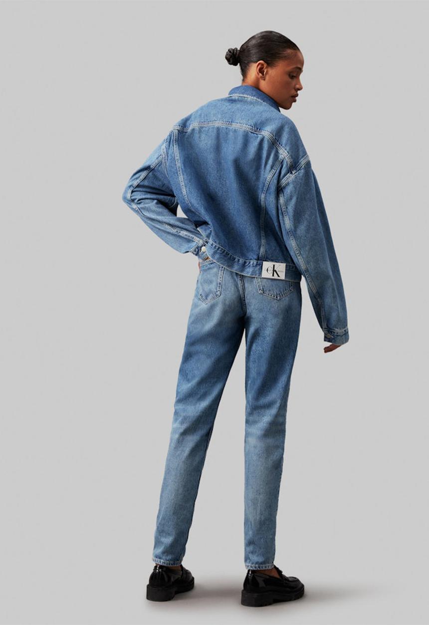 Calvin Klein - Boxy denim jacket - denim light