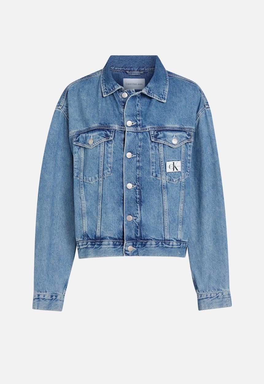 Calvin Klein - Boxy denim jacket - denim light
