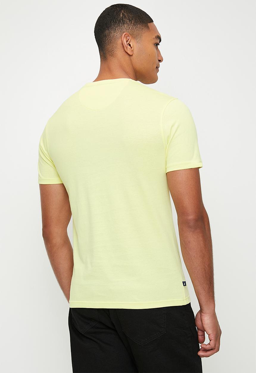 POLO - Mason Heritage Printed Ss Tee - Light Yellow