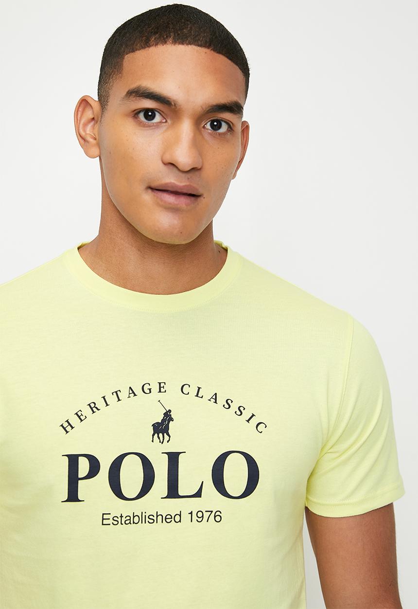 POLO - Mason Heritage Printed Ss Tee - Light Yellow