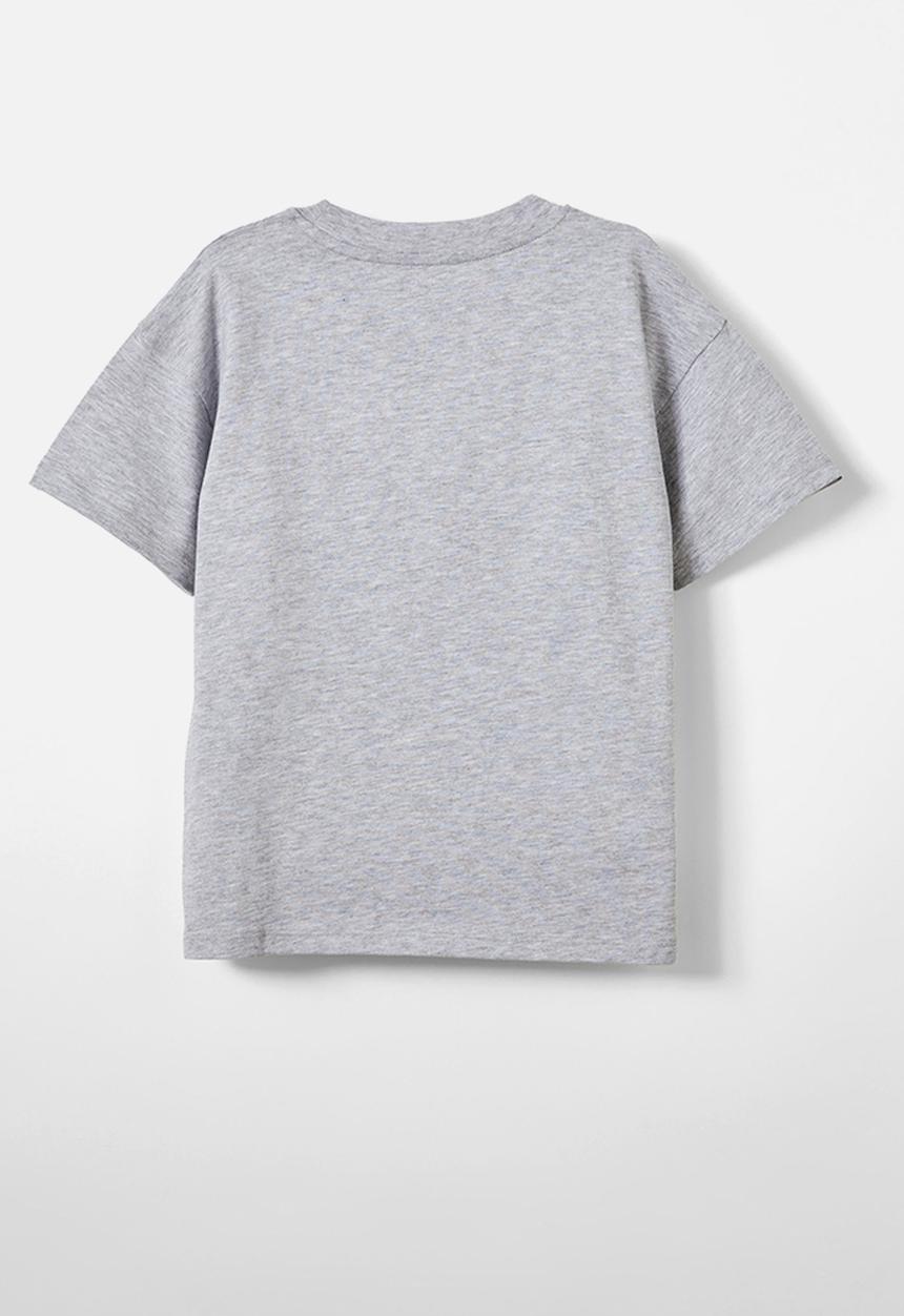 Cotton On - Livvy lux short sleeve tee - storm grey marle/bow
