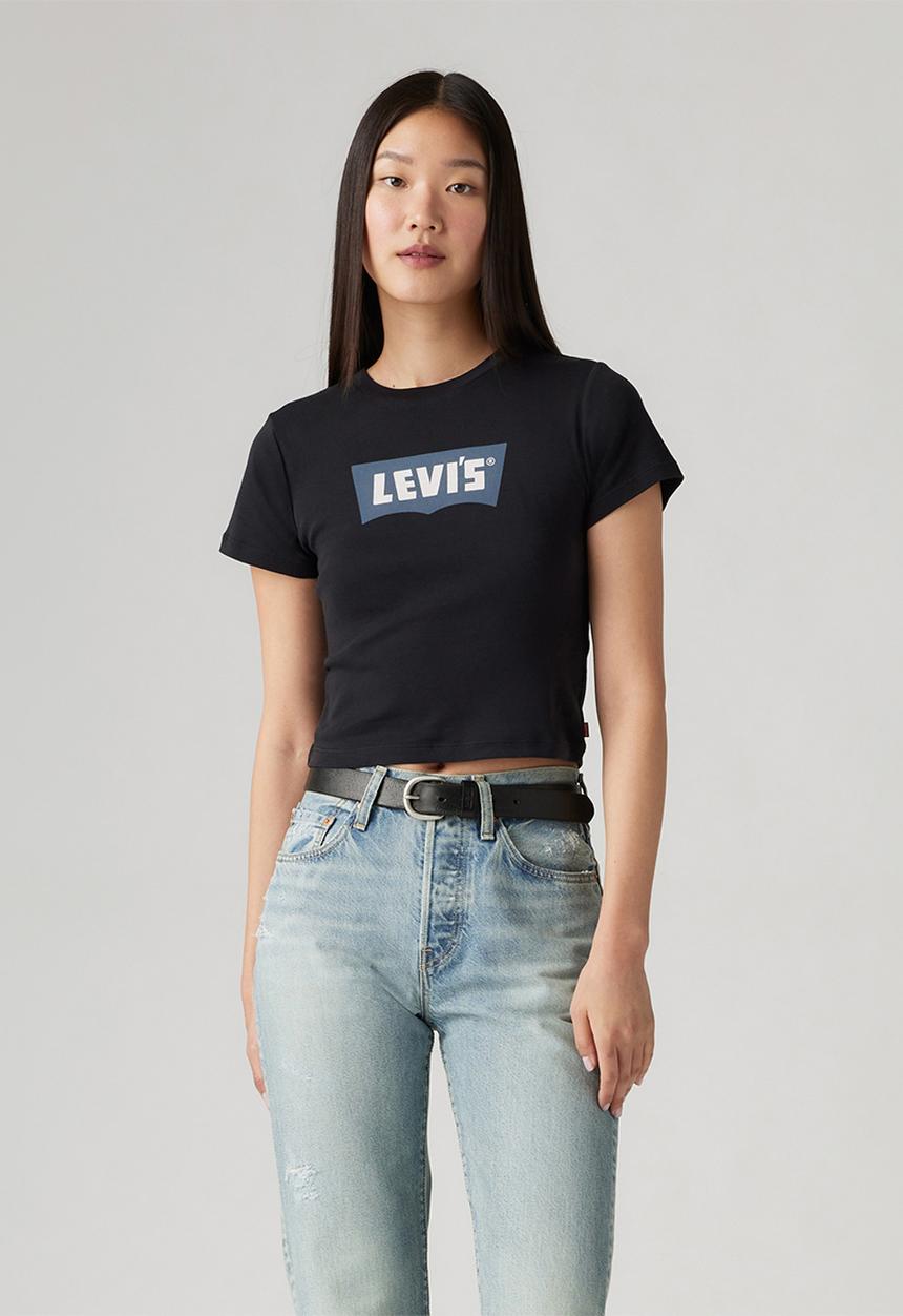 Levi’s® - Gr Essential Sporty Tee Ess Vintage Batwing B/Vi Caviar - black
