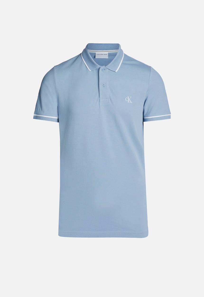 Calvin Klein - Tipping Slim Polo - Faded Denim