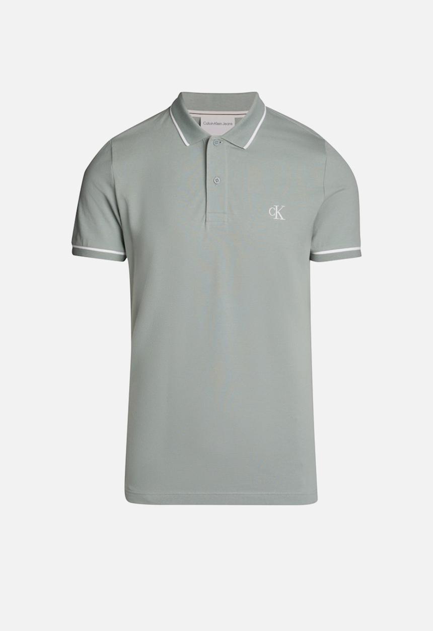 Calvin Klein - Tipping Slim Polo - Slate Gray