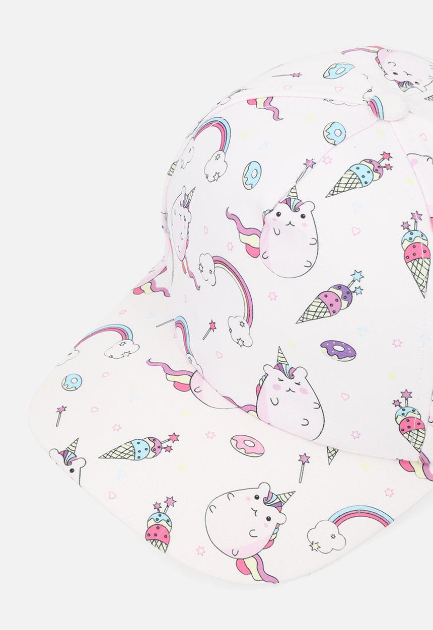 Pop Candy - Unicorn print cap - pink