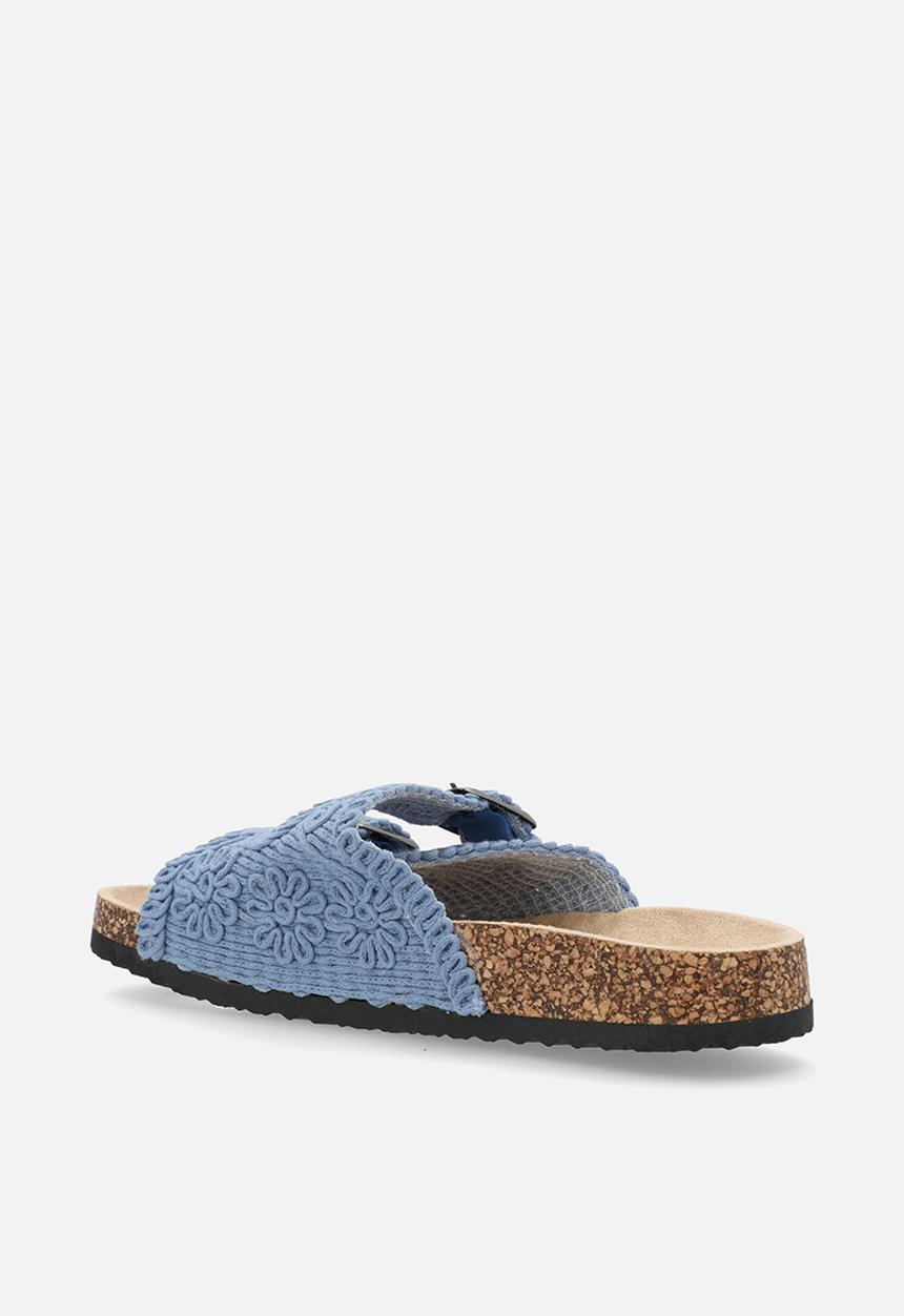 Oxford Street - Double Strap Slide - Blue