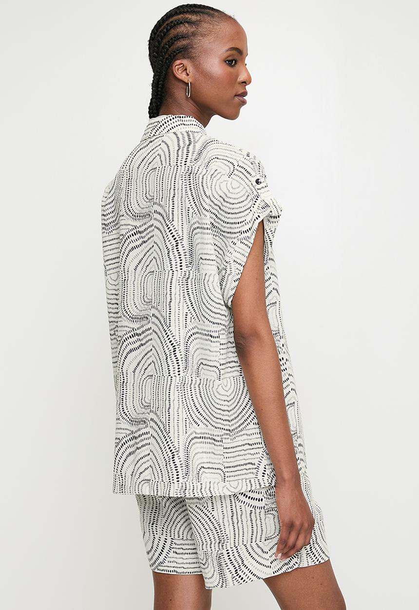 POLO - Wmn Brenda Printed Blouse - Off White