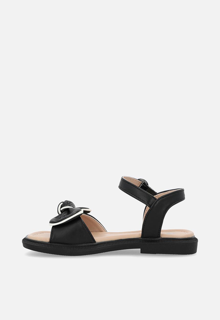 Pop Candy - Sandal with bow detail - black