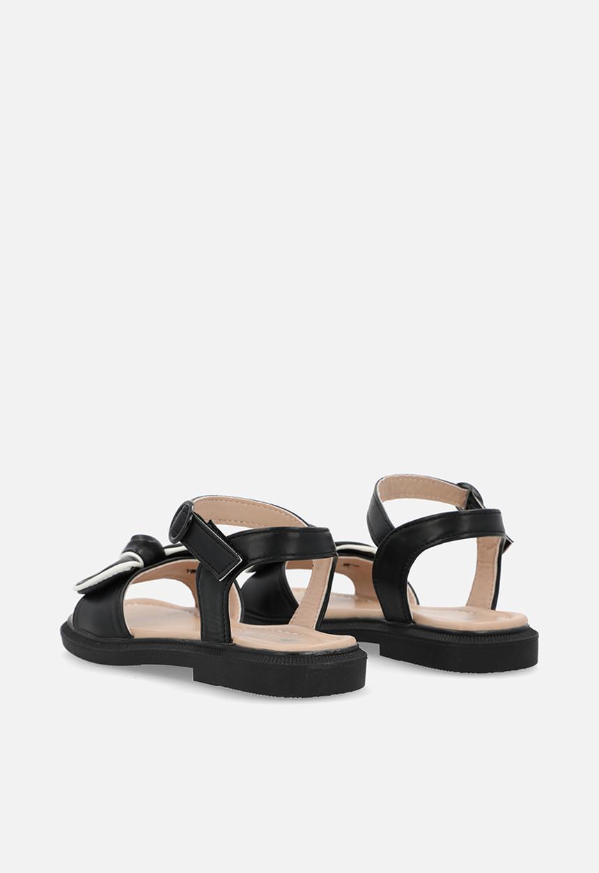 Pop Candy - Sandal with bow detail - black