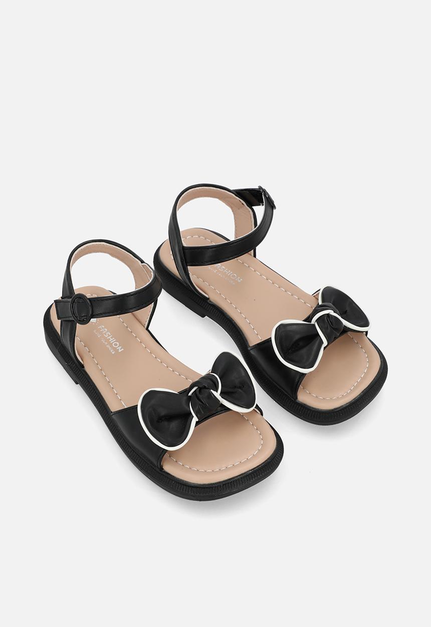Pop Candy - Sandal with bow detail - black