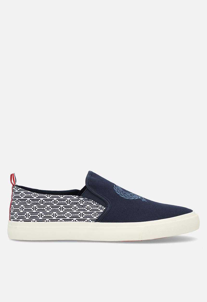 POLO - Aop crest slip on - navy