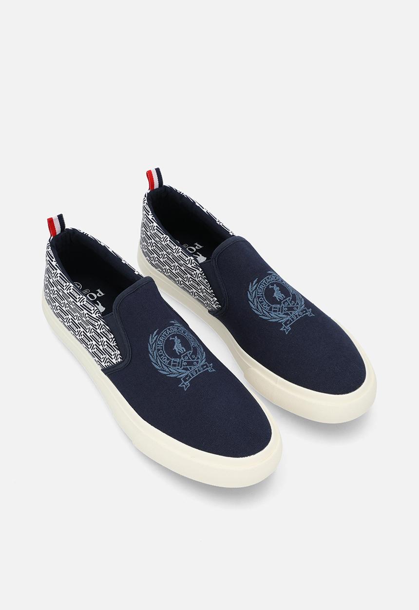 POLO - Aop crest slip on - navy