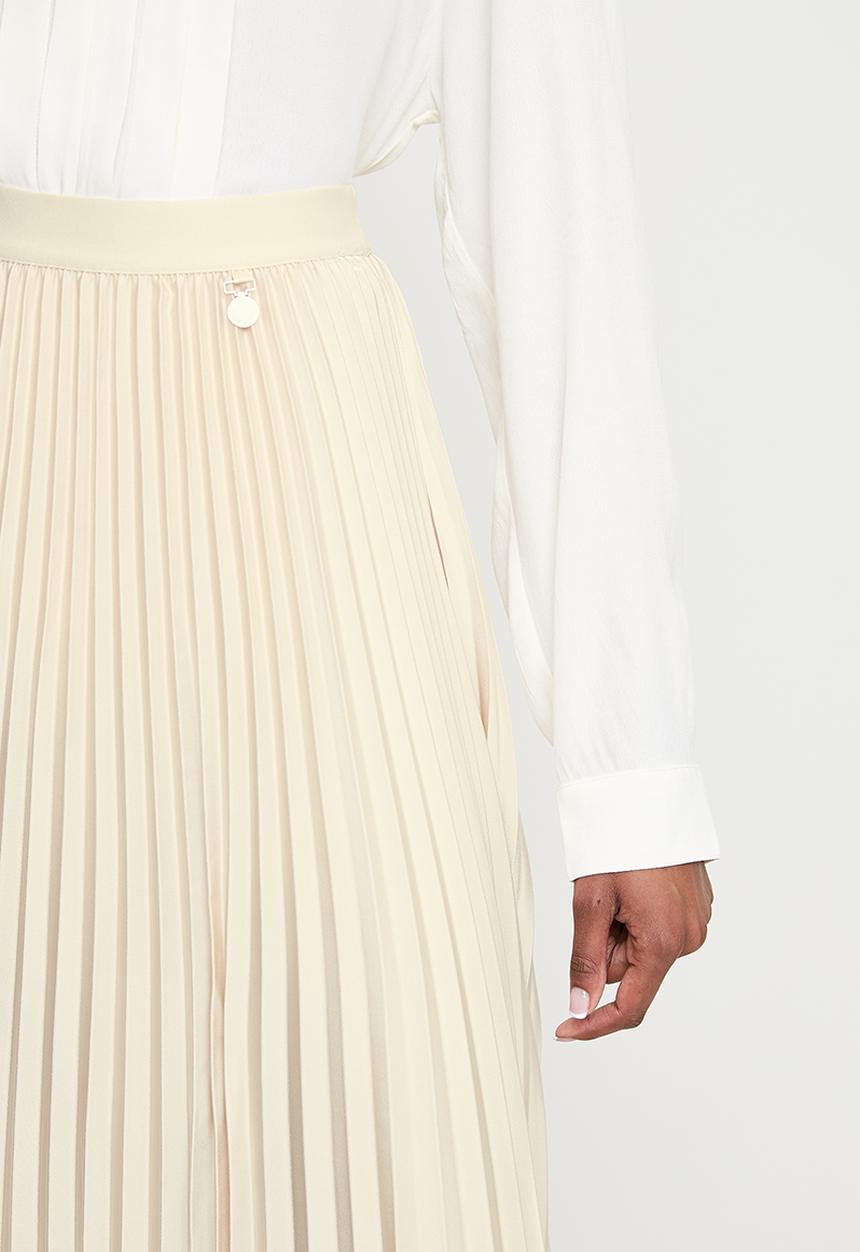 POLO - Wmn Victoria Pleated Skirt - Sand