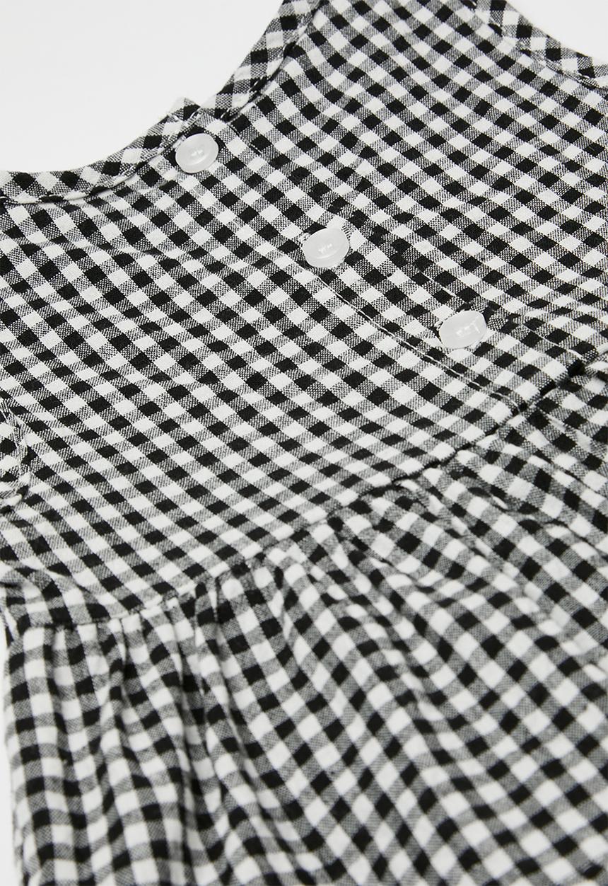 Pop Candy - Gingham top & short set - black & white