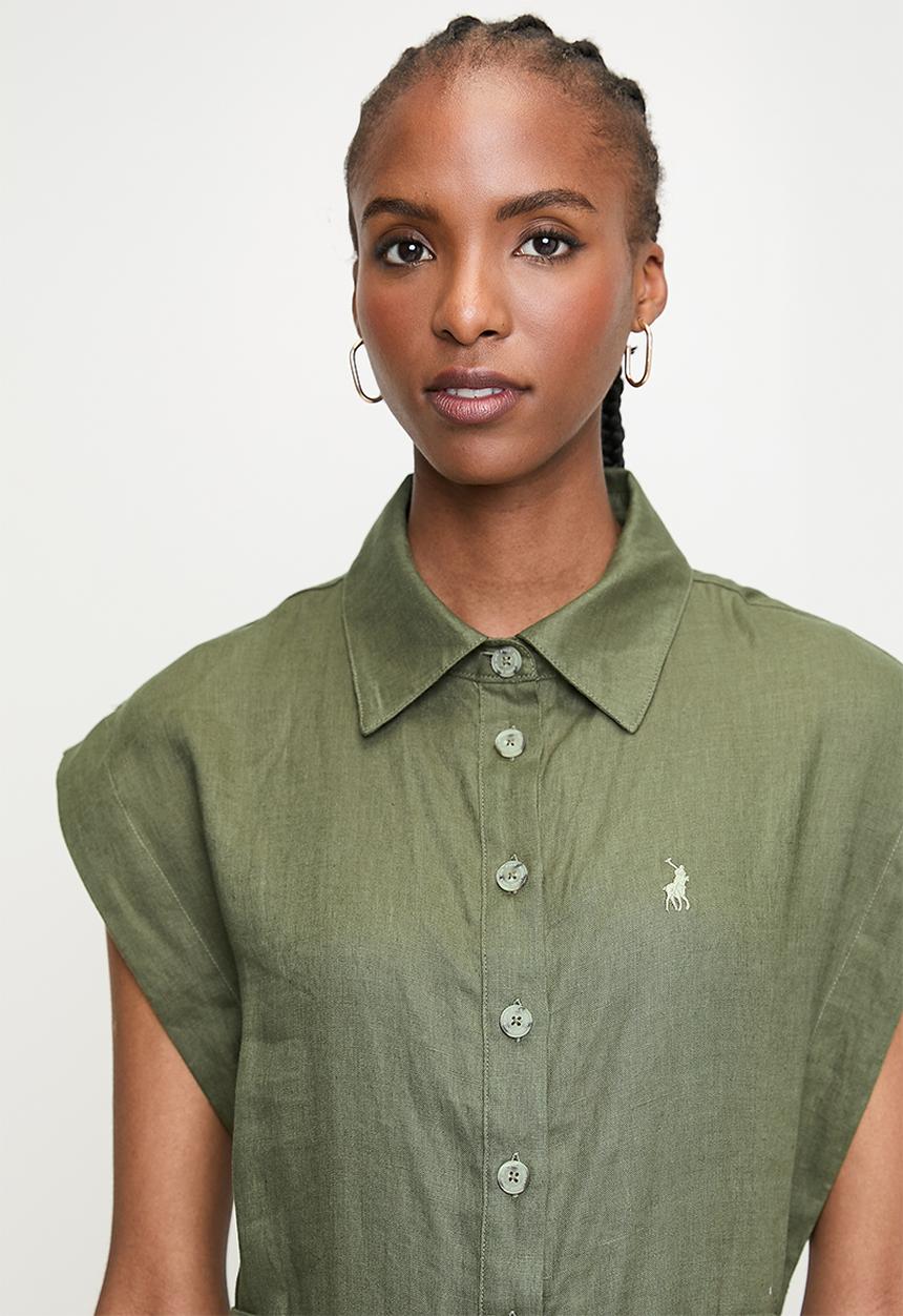POLO - Wmn Cally Short s Jumpsuit - Olive