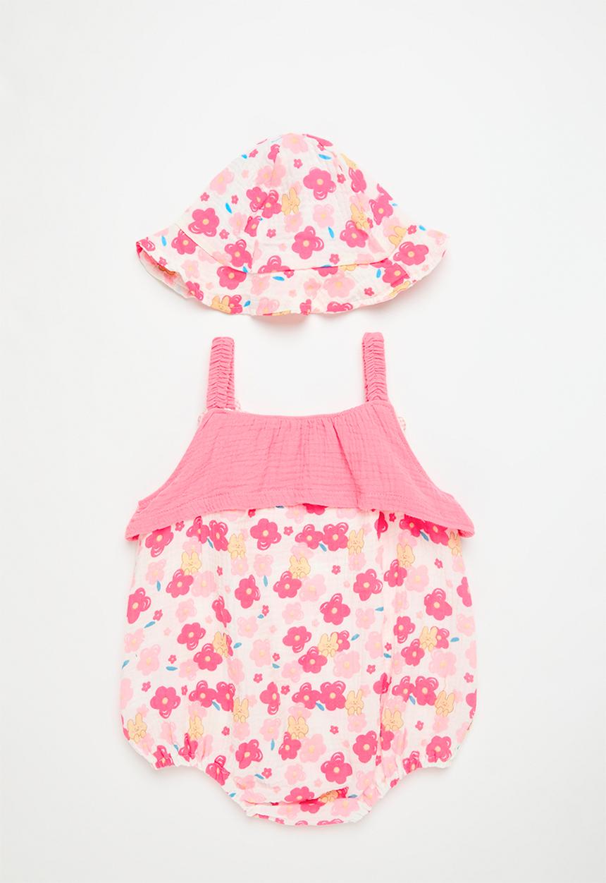 Pop Candy - Romper & hat set - pink