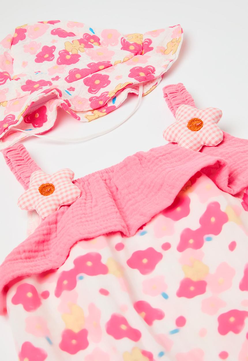 Pop Candy - Romper & hat set - pink