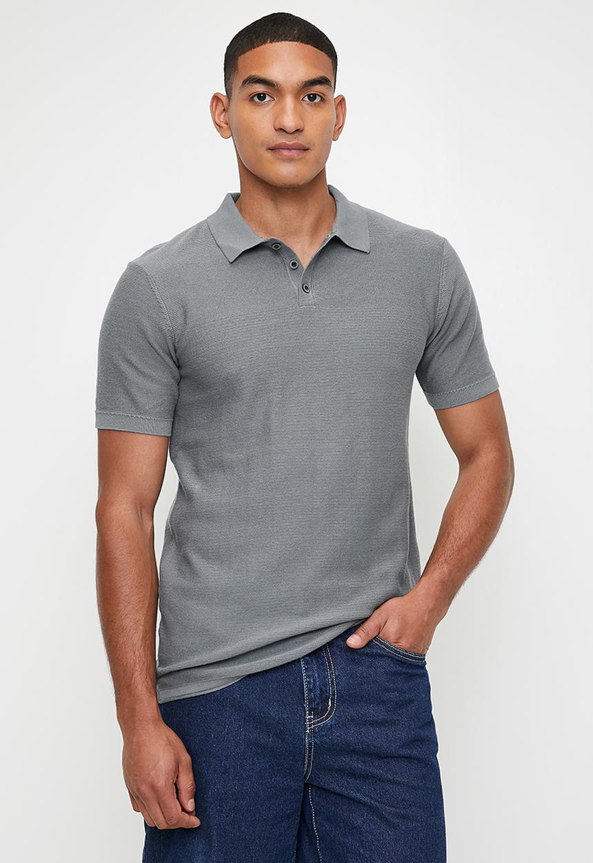Jonathan D - PHINEAS Knitted Golfer - Steel