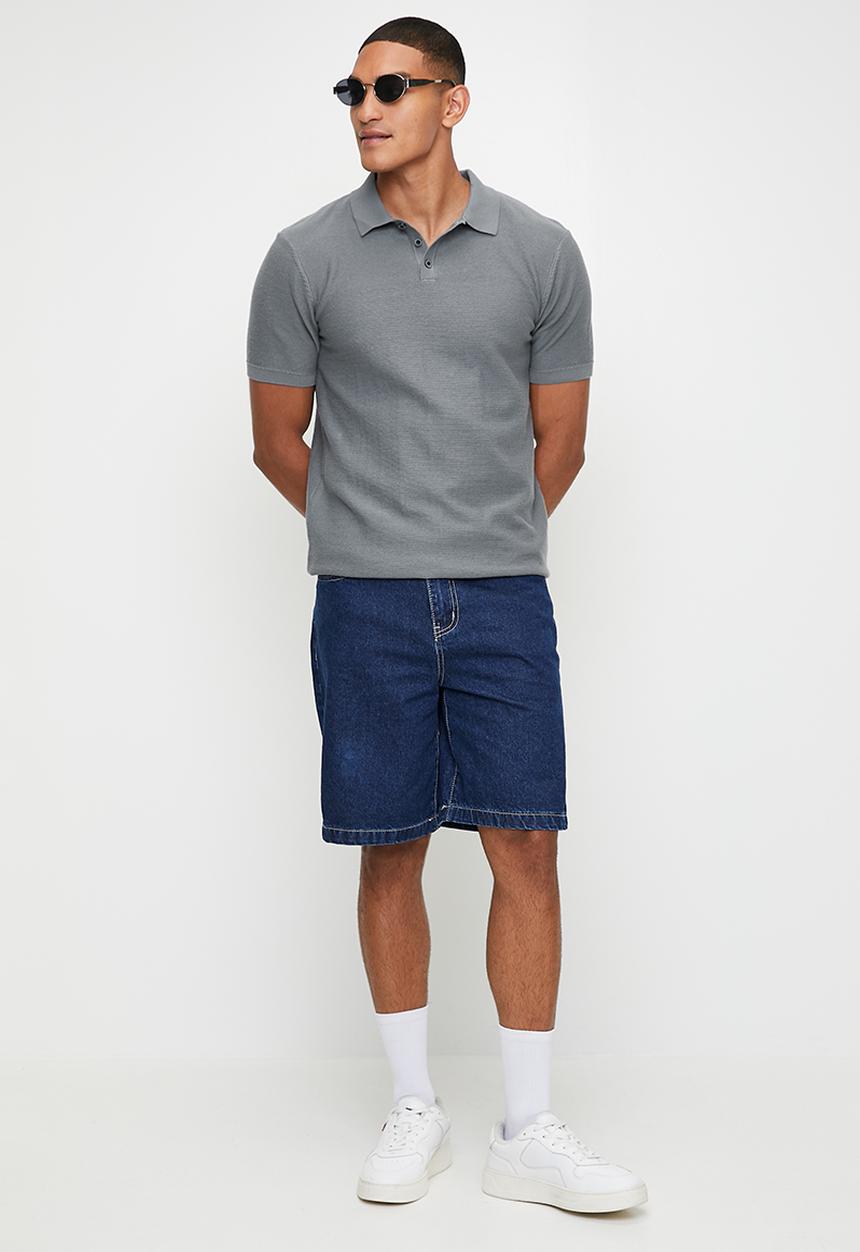 Jonathan D - PHINEAS Knitted Golfer - Steel