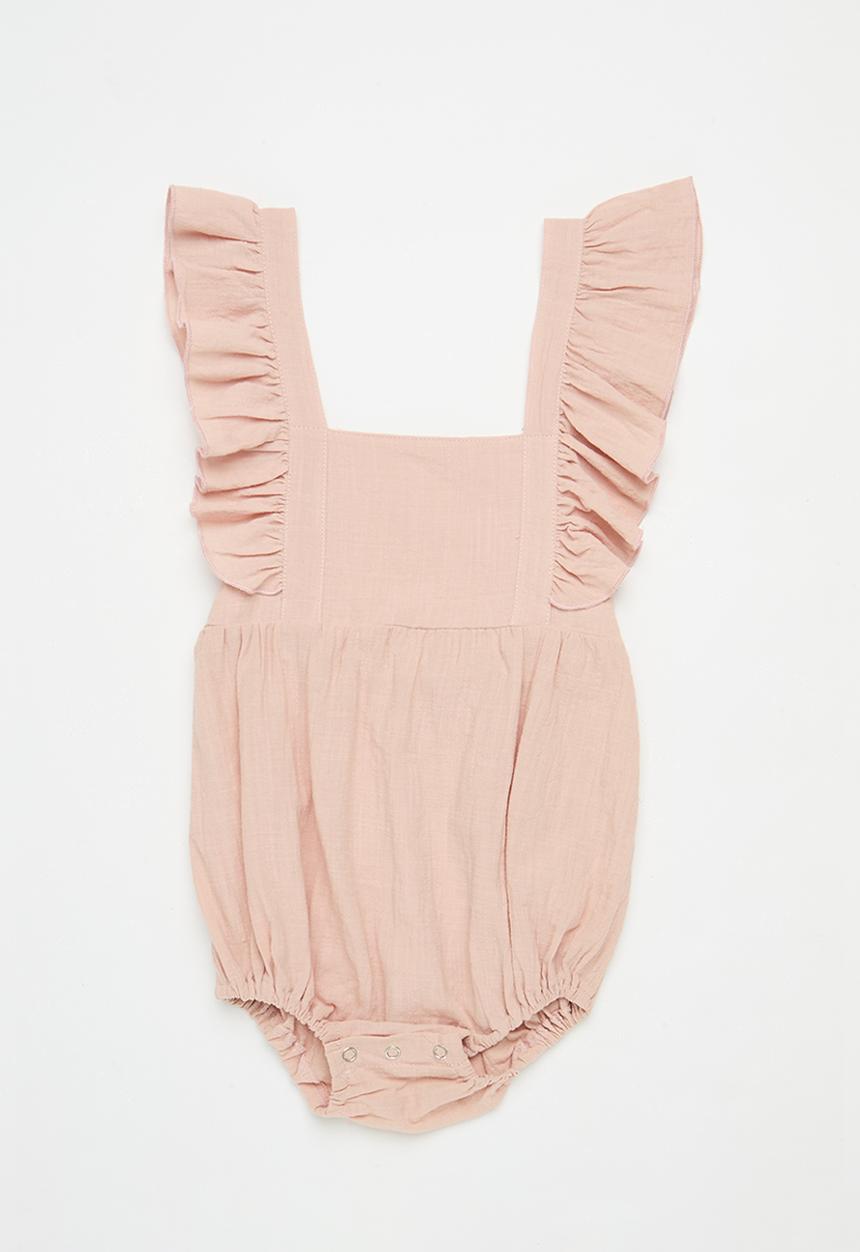 Pop Candy - Frilled romper - pink