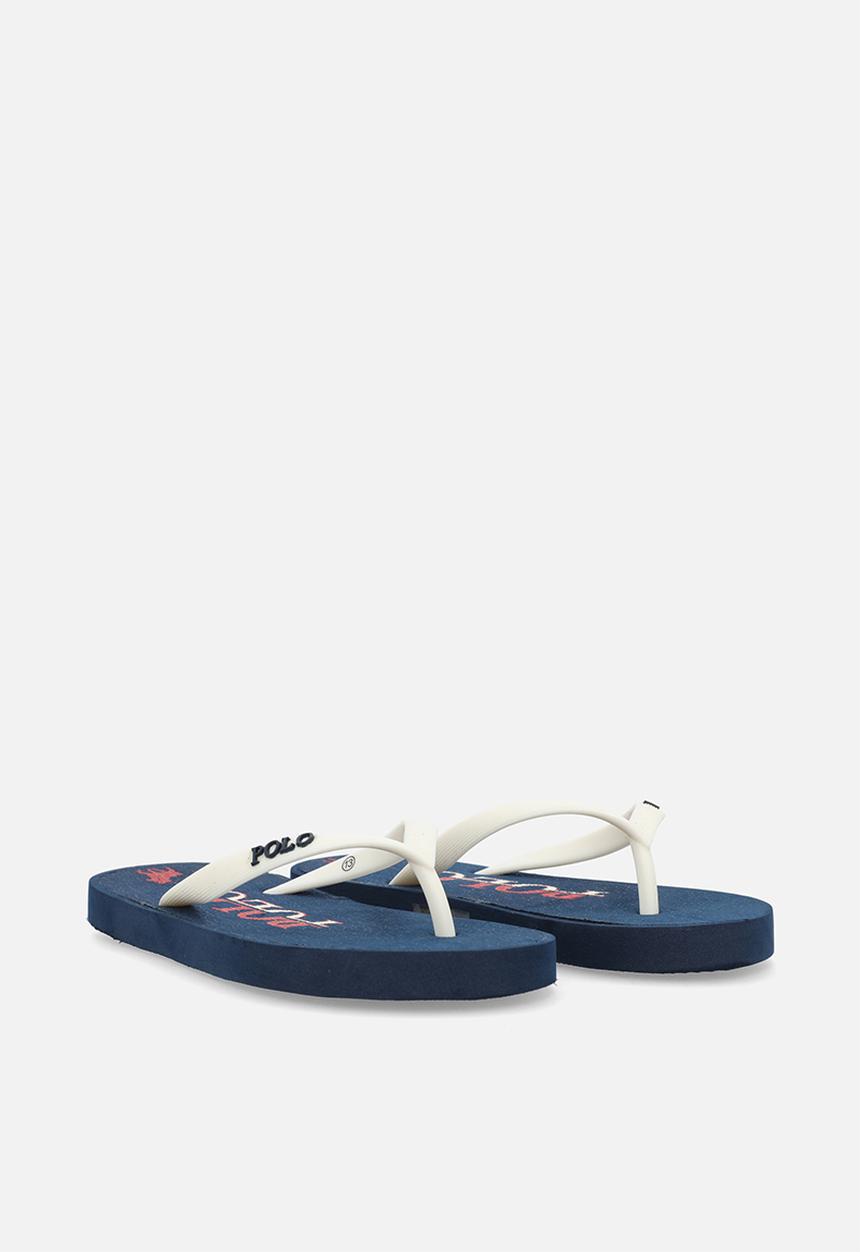 POLO - Polo flip flop - navy & red