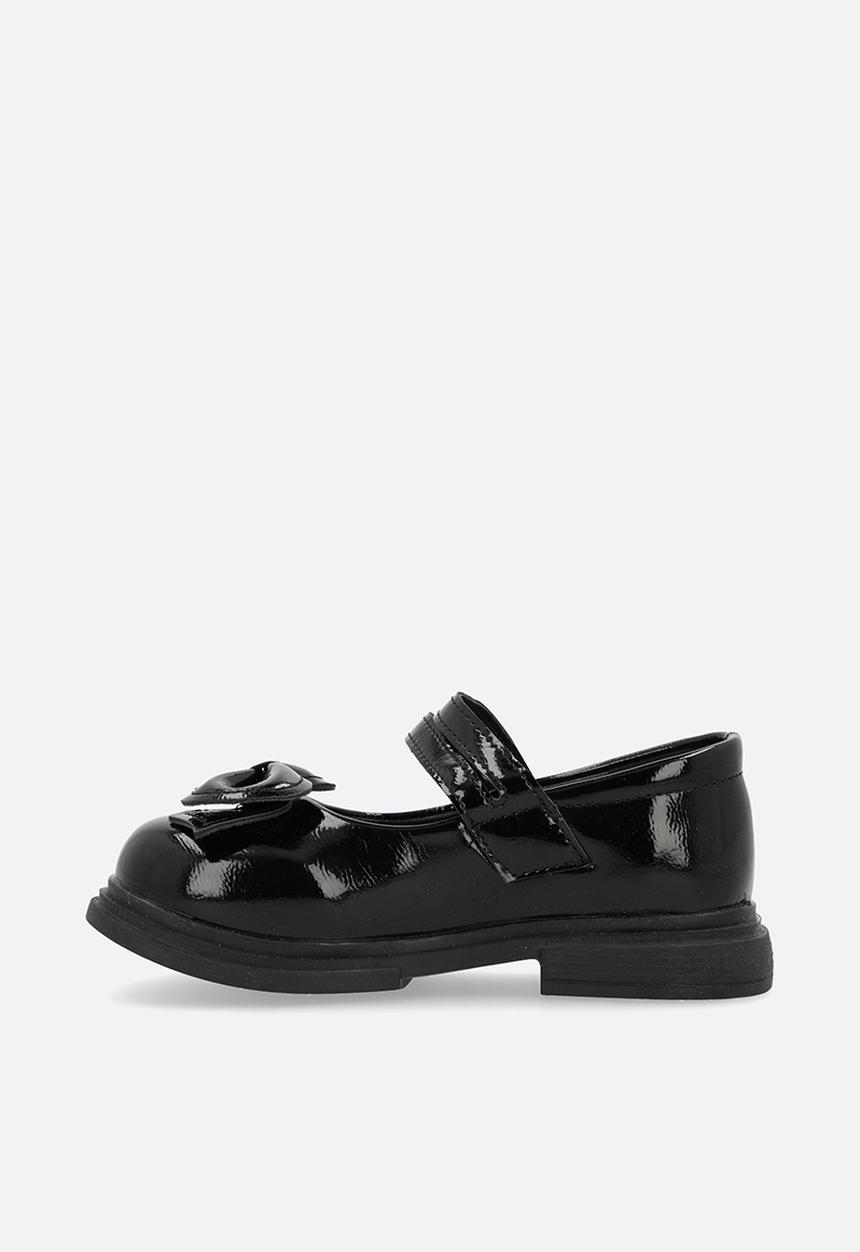 Pop Candy - Patent bow décor Mary Janes - black