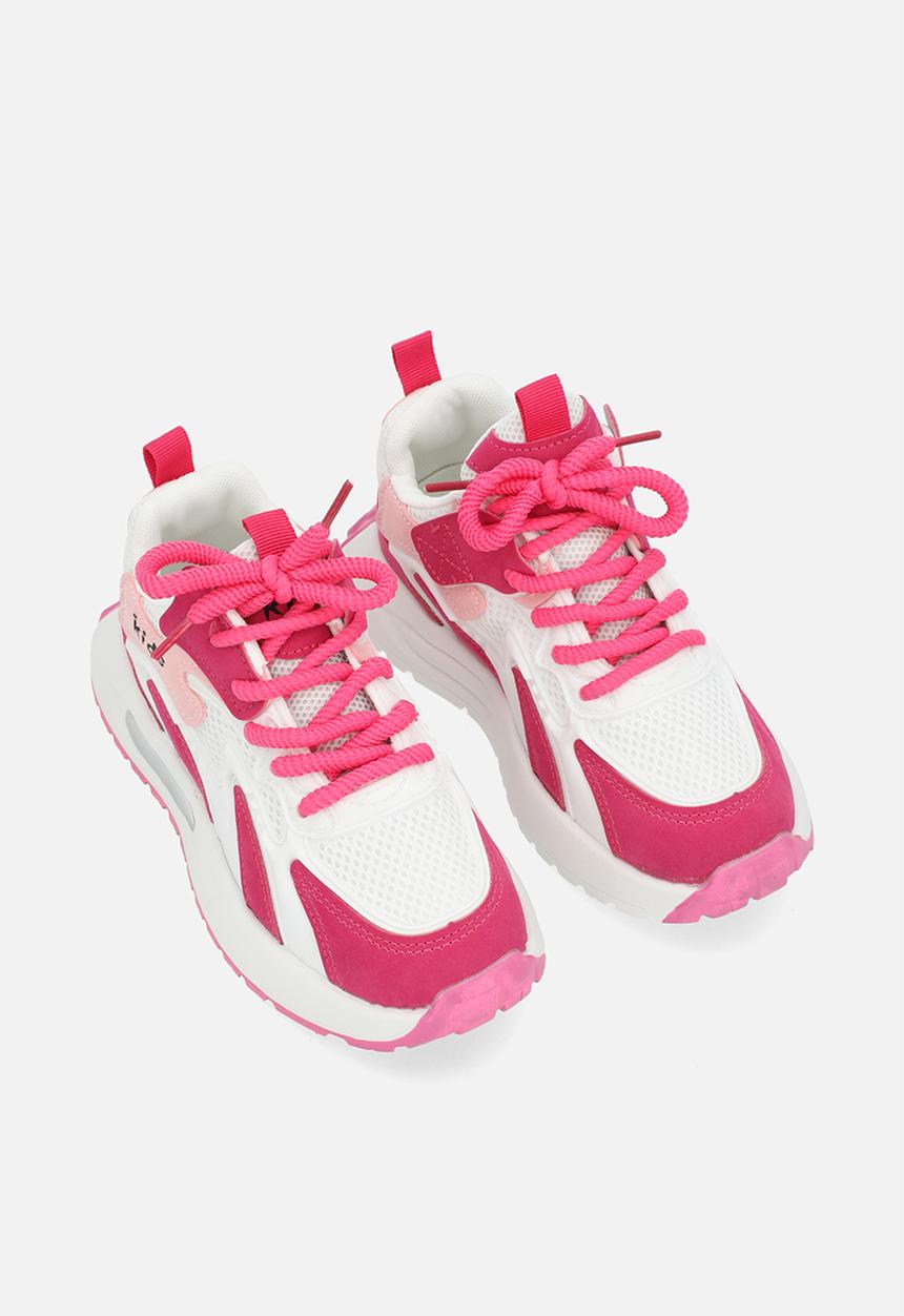 Pop Candy - Colourblock sneakers - pink & white