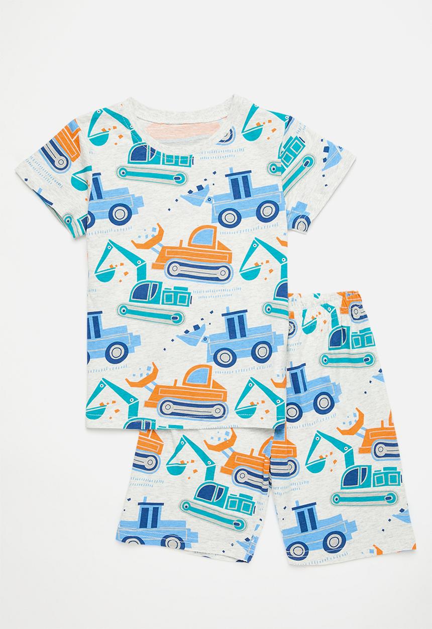 Pop Candy - Printed pj set-blue & white